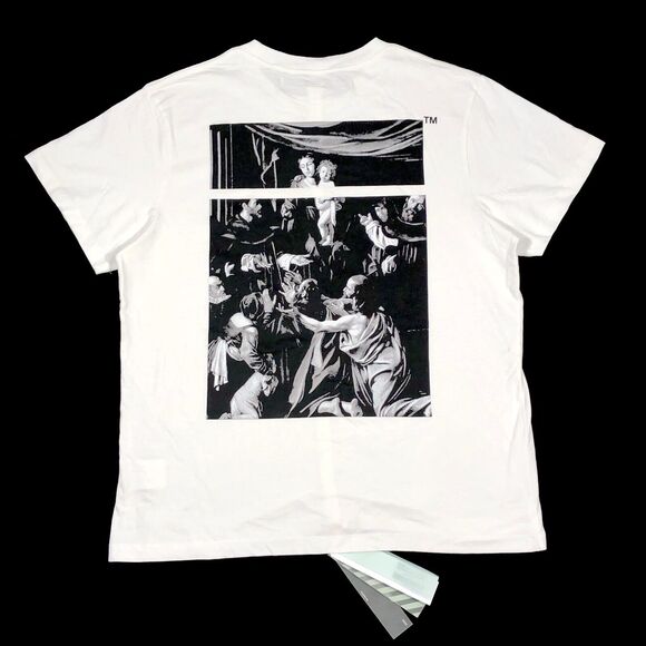 New Off White Caravaggio Art Tee T Shirt Size XXS Oversized